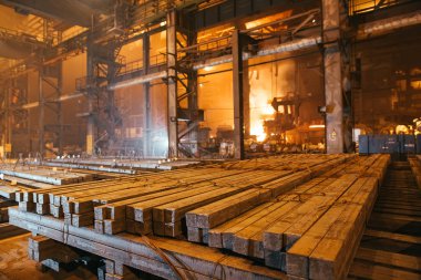 Depo metali boş. Metal için elektrik kaplama tesisi.