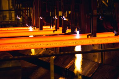 Torch kesme çelik billet. Büyük demirişleri.