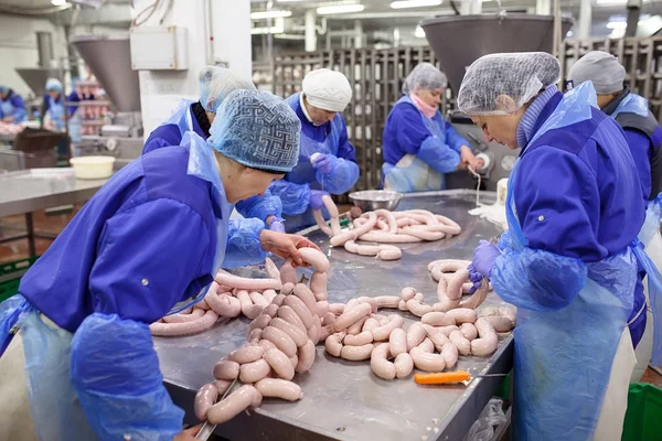 The meat in the Grinder. The meat industry — Stock Photo, Image