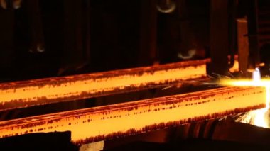 Torch kesme çelik billet. Büyük demirişleri.