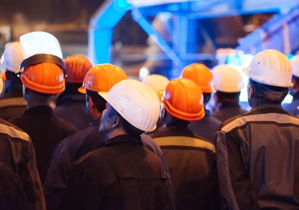 Забастовка рабочих тяжелой промышленности. Металлургическая промышленность . — стоковое фото