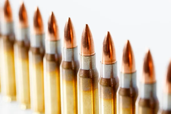 Hunting cartridges of caliber. 308 Win, weapon concept — Stock Photo, Image