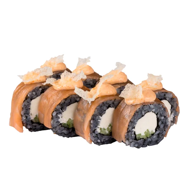 Sushi Set close- up isolated on a white background. — Stock Photo, Image