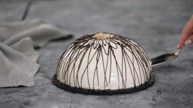 Çikolata ve fındıklı kremalı panço keki..