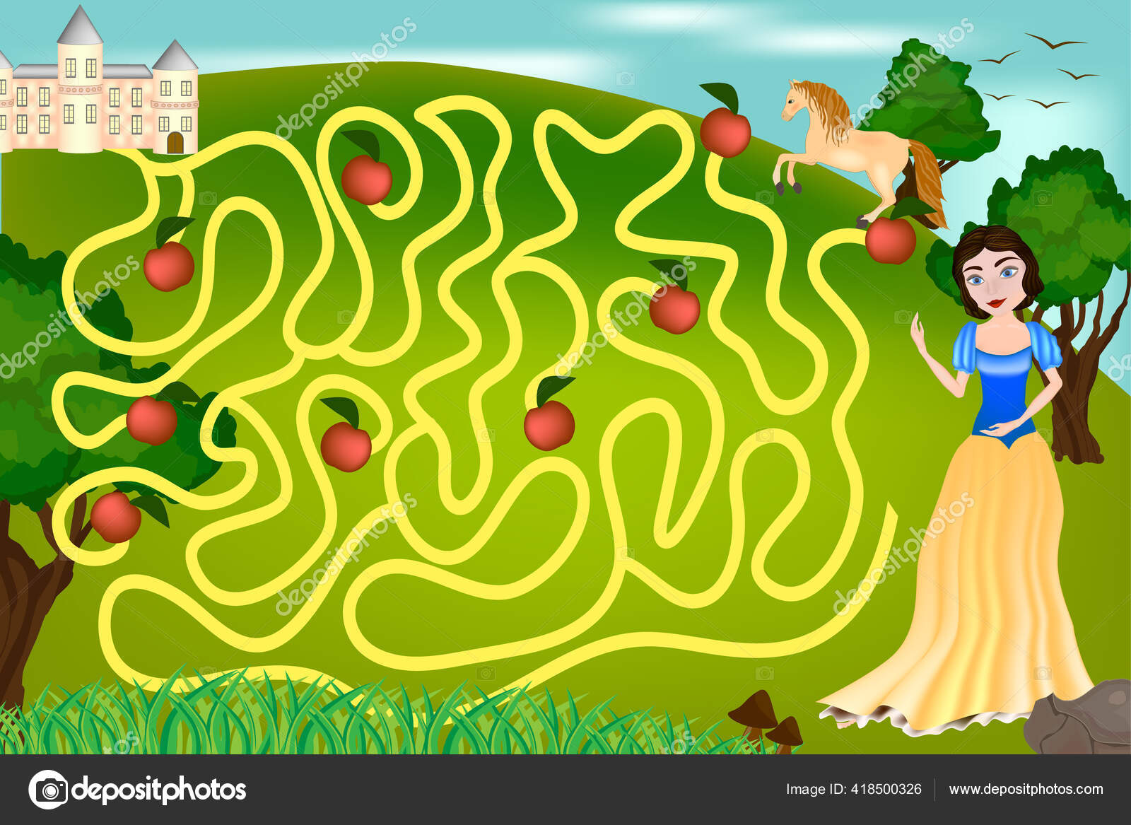 Vetores de Ilustração De Um Jogo De Tabuleiro Com Princesinha E Castelo e  mais imagens de Criança - iStock