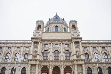 Vienna, Avusturya - 25 Kasım 2018: Maria Theresa-kare, Viyana, Avusturya, Güzel Sanatlar Müzesi