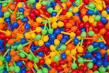 renkli çocuk mozaik parçaları arka plan doku. Çocuk mozaik küçük plastik parçalar