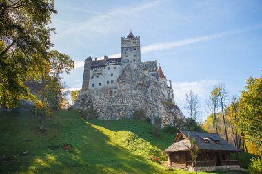Brasov, Transilvanya. Romanya. Ortaçağ Bran Kalesi