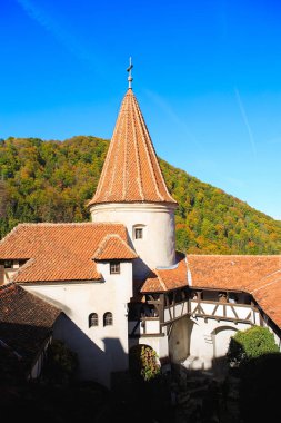 Brasov, Transilvanya. Romanya. Ortaçağ Bran Kalesi