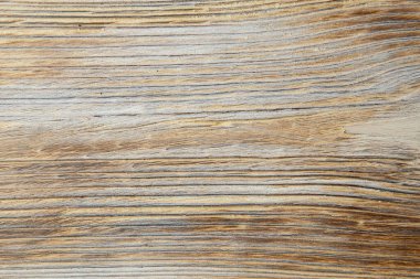 Ahşap arka plan dokusu. Kahverengi çizik tahta kesme tahtası.