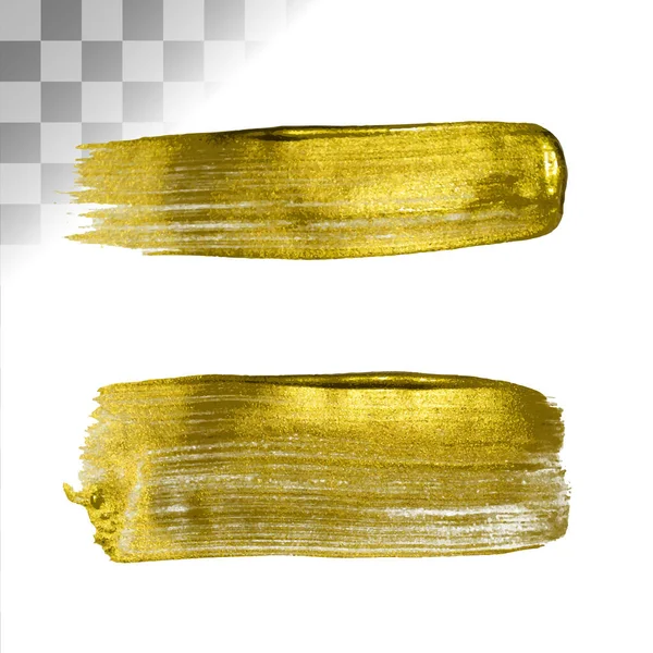 손에 금빛 줄무늬 얼룩 이 있는 황금색 물감을칠 하고 있다. 금광의 추상적 배경 — 스톡 벡터