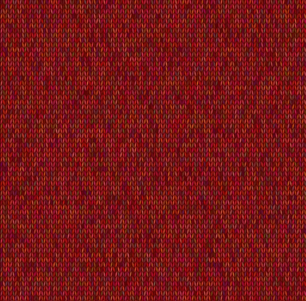 Motif tricoté sans couture. Couleur rouge sans couture. Illustration vectorielle — Image vectorielle