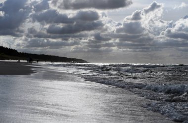 12 Temmuz 2018 - Ostrow, Polonya: Polonya Baltık Denizi yaz aylarında