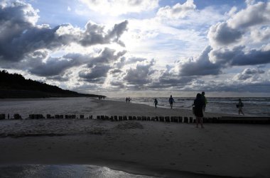 12 Temmuz 2018 - Ostrow, Polonya: Polonya Baltık Denizi yaz aylarında