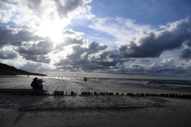 12 Temmuz 2018 - Ostrow, Polonya: Polonya Baltık Denizi yaz aylarında