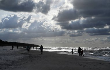 12 Temmuz 2018 - Ostrow, Polonya: Polonya Baltık Denizi yaz aylarında