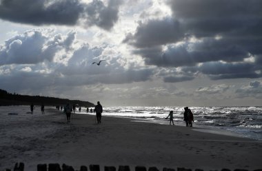 12 Temmuz 2018 - Ostrow, Polonya: Polonya Baltık Denizi yaz aylarında