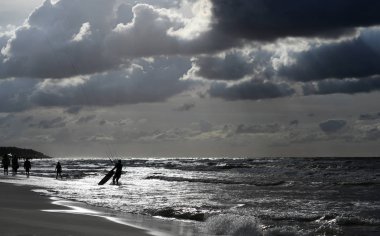 12 Temmuz 2018 - Ostrow, Polonya: Polonya Baltık Denizi yaz aylarında
