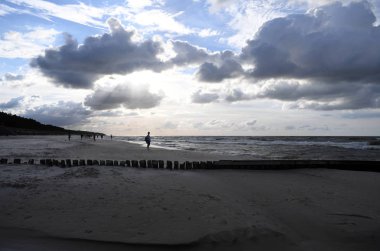 12 Temmuz 2018 - Ostrow, Polonya: Polonya Baltık Denizi yaz aylarında
