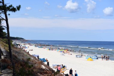 12 Temmuz 2018 - Ostrow, Polonya: Polonya Baltık Denizi yaz aylarında