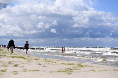 12 Temmuz 2018 - Ostrow, Polonya: Polonya Baltık Denizi yaz aylarında