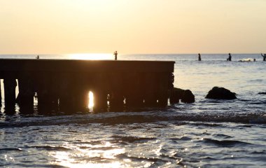 12 Temmuz 2018 - Ostrow, Polonya: Polonya Baltık Denizi yaz aylarında