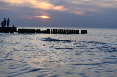 12 Temmuz 2018 - Ostrow, Polonya: Polonya Baltık Denizi yaz aylarında