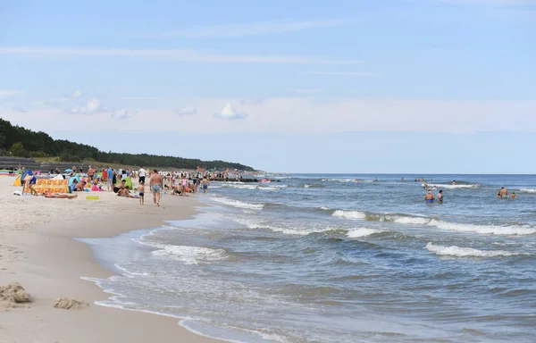 Temmuz 2018 Ostrow Polonya Polonya Baltık Denizi Yaz Aylarında — Stok fotoğraf