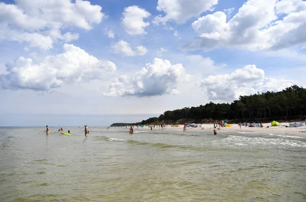 Juli 2018 Ostrow Polen Poolse Baltische Zee Tijdens Zomer — Stockfoto