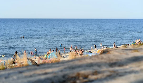 2018 オストルフ ポーランド ポーランドのバルト海を夏 — ストック写真