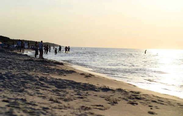 Juli 2018 Ostrow Polen Poolse Baltische Zee Tijdens Zomer — Stockfoto