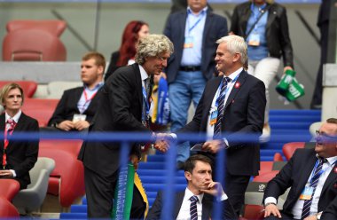 Varşova, Polonya - 02 Mayıs 2018: Polonya Ligi Kupası Finali Arka Gdynia vs Legia Warszaw