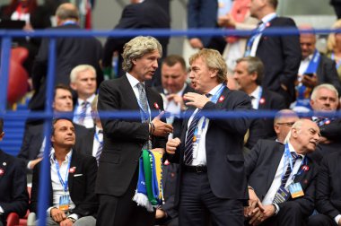 Varşova, Polonya - 02 Mayıs 2018: Polonya Ligi Kupası Finali Arka Gdynia vs Legia Warszaw