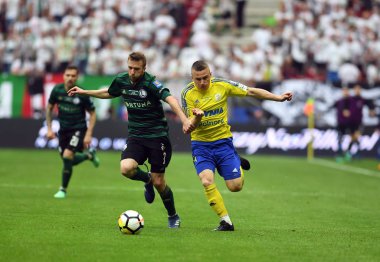 Varşova, Polonya - 02 Mayıs 2018: Polonya Ligi Kupası Finali Arka Gdynia vs Legia Warszaw