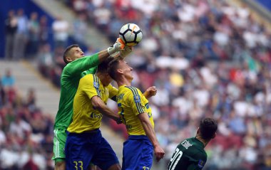 Varşova, Polonya - 02 Mayıs 2018: Polonya Ligi Kupası Finali Arka Gdynia vs Legia Warszaw
