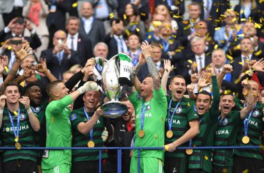 Varşova, Polonya - 02 Mayıs 2018: Polonya Ligi Kupası Finali Arka Gdynia vs Legia Warszaw