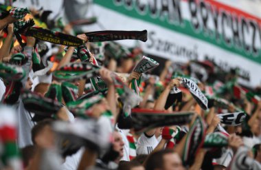 16 OCTOBER 2018 - WARSAW, POLAND: Polish Extra League LOTTO Ekstraklasa football match Legia Warszawa - Lech Pozna