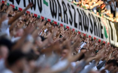 16 OCTOBER 2018 - WARSAW, POLAND: Polish Extra League LOTTO Ekstraklasa football match Legia Warszawa - Lech Pozna