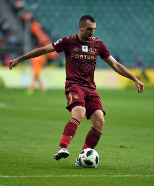 16 OCTOBER 2018 - WARSAW, POLAND: Polish Extra League LOTTO Ekstraklasa football match Legia Warszawa - Lech Pozna