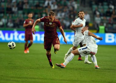 16 OCTOBER 2018 - WARSAW, POLAND: Polish Extra League LOTTO Ekstraklasa football match Legia Warszawa - Lech Pozna