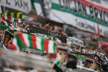 16 OCTOBER 2018 - WARSAW, POLAND: Polish Extra League LOTTO Ekstraklasa football match Legia Warszawa - Lech Pozna