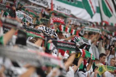 16 OCTOBER 2018 - WARSAW, POLAND: Polish Extra League LOTTO Ekstraklasa football match Legia Warszawa - Lech Pozna
