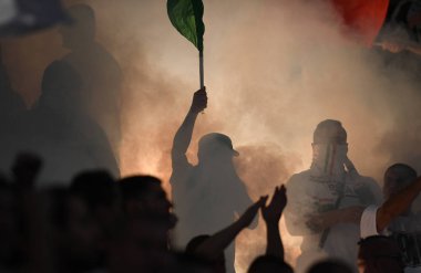 16 OCTOBER 2018 - WARSAW, POLAND: Polish Extra League LOTTO Ekstraklasa football match Legia Warszawa - Lech Pozna