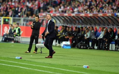 Chorzow, Polonya - 11 Ekim 2018: Uefa Milletler Ligi Polonya ve Portuga