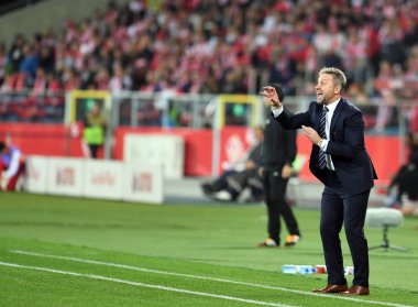 Chorzow, Polonya - 11 Ekim 2018: Uefa Milletler Ligi Polonya ve Portuga