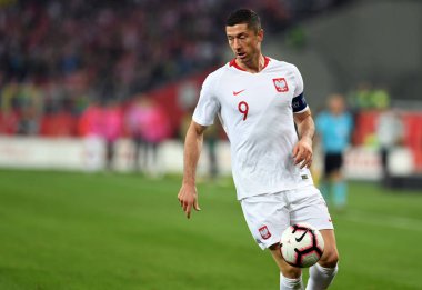 Chorzow, Polonya - 11 Ekim 2018: Uefa Milletler Ligi Polonya ve Portuga