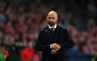 Krakow, Polonya - 17 Mart 2019: İlave Ligi Polonya Futbol Ligi loto Ekstraklasa Wisla Krakow - Cracovia Derb