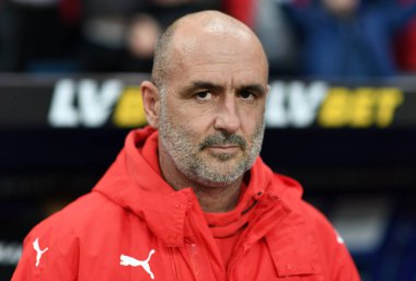 Krakow, Polonya - 17 Mart 2019: İlave Ligi Polonya Futbol Ligi loto Ekstraklasa Wisla Krakow - Cracovia Derb