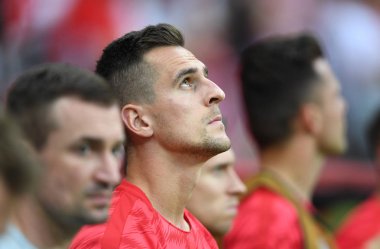 Varşova, Polonya, 10 Haziran 2019: Euro 2020 elemeleri turu, grup aşaması, Polonya Pge Narodowy'de Izarel ile 4:0 kazandı. 