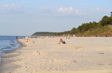 12 Temmuz 2018 - Ostrow, Polonya: Polonya Baltık Denizi yaz aylarında